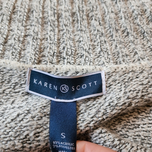 ❄️ Karen Scott Chunky Button up Cardigan Sweater Ladies size S - Picture 6 of 6